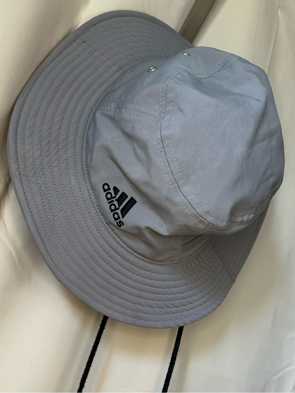 adidas Victory Bucket Hat in grey.
